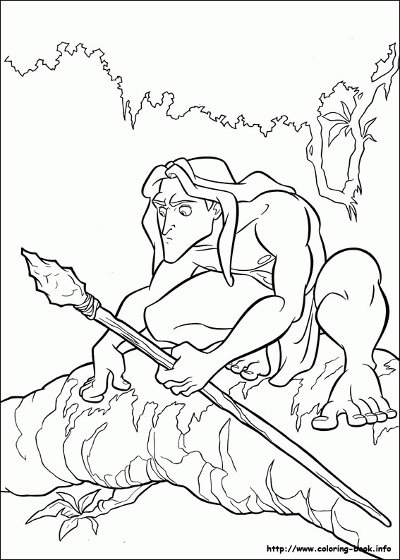Tarzan kolorowanki